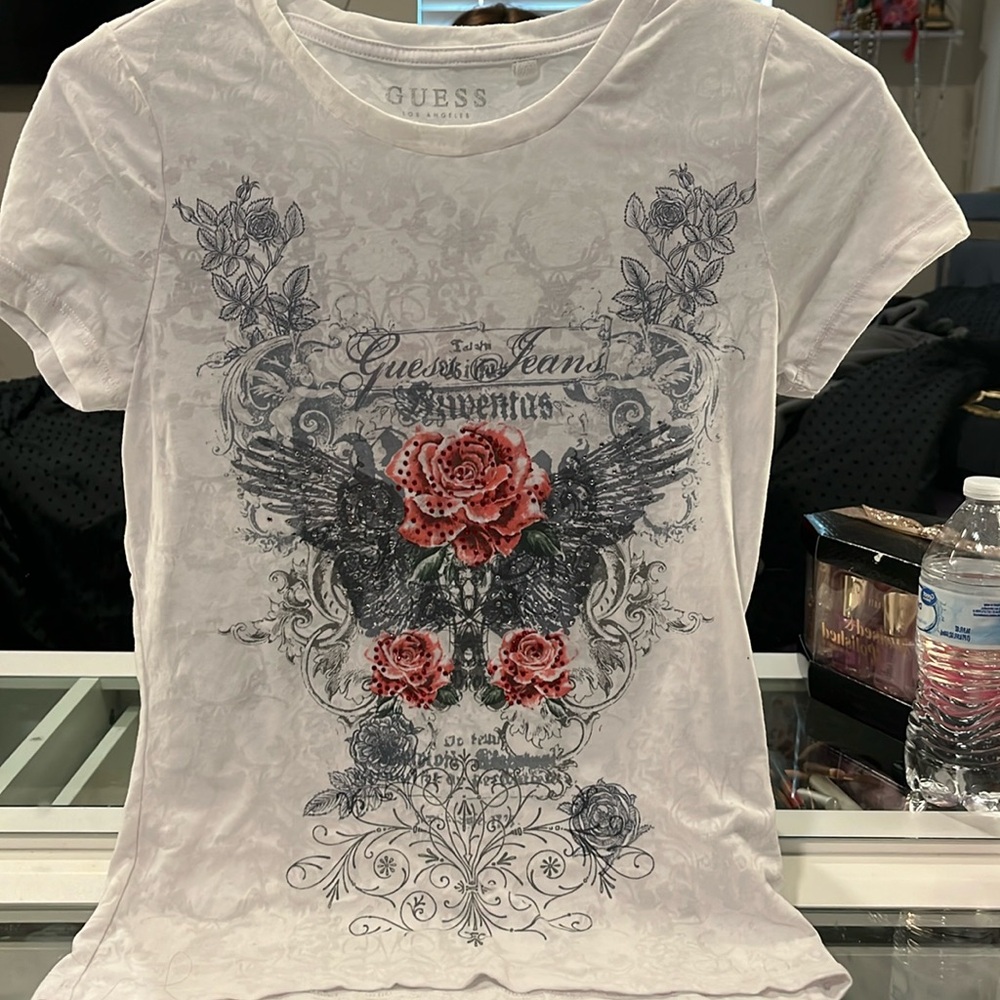 Guess Shirt , White , Size - S